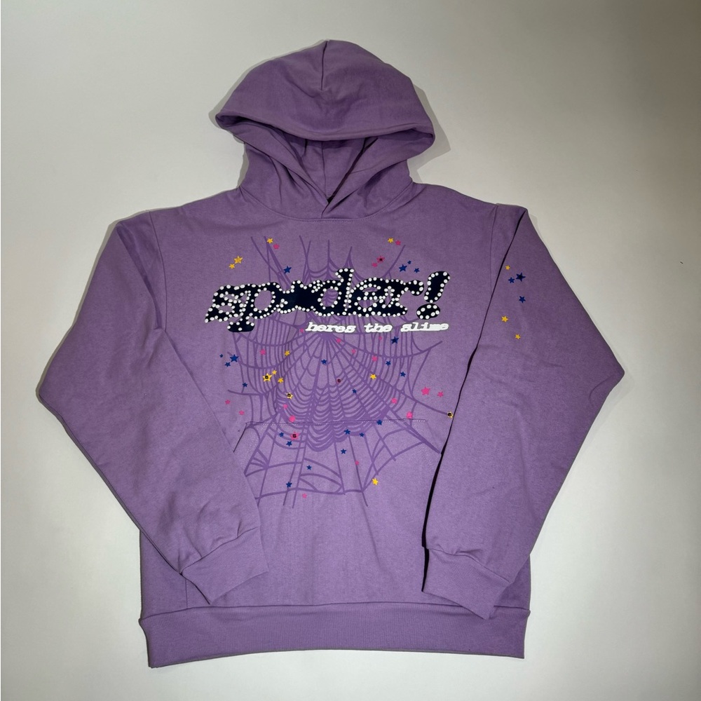 Young Thug x Spider Worldwide Web Hoodie Purple Açaí (Medium)